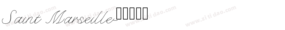 Saint Marseille字体转换